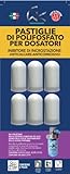 Ricariche Super Concentrate di Polifosfato WK (6 Pezzi) - Protezione Anticalcare e Anticorrosiva per Acque Domestiche - Uso Alimentare - Universali per Dosatori - WK Italia