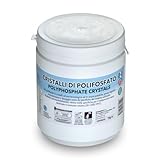 WK - Polifosfati per Caldaia, Ricarica Universale di 1 Barattolo in Cristalli da 1 Kg per Filtrazione Acqua, Funge da Anticalcare e Anticorrosivo