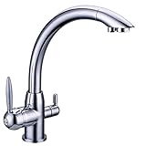 Rubinetto ForHome® Deluxe 3 Vie Cromo Per Acqua Depurata Rubinetto Per Depuratore.