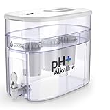 Invigorated Water Distributore di filtri per acqua alcalina, dispenser d'acqua da banco per cucina o ufficio, capacità filtro dell'acqua 300 galloni, 3 filtri alcalini pH001, 3,3 litri
