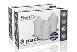 PearlCo Classic - Confezione 6 filtri per Aqua (Compatibile Brita® Classic)