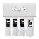 Impianto osmosi inversa acquario – ARKA myAQUA 1900 – rimuove 99 % sostanze nocive, sali e batteri – 1900 l/giorno filtro acqua e addolcitore – set smart con LED – per casa e acquario