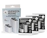 WK Igienizza Resine Addolcitore | Detergente, Decalcificante per Resine Addolcitore | Made in Italy | Confezione da 3 Bustine da 140 gr