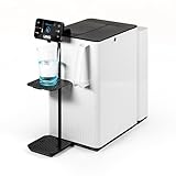 LANGWATER - Depuratore Acqua Domestico Portatile - Osmosi Inversa e Mineralizzazione - Senza Installazione - Erogatore di Acqua Calda - Senza Microplastiche - Da Banco - Minerali non Inclus