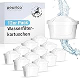 PearlCo unimax - Confezione 12 filtri per Aqua (Compatibile Brita® Maxtra®)