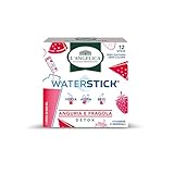 L'Angelica, Waterstick, Gusto Anguria e Fragola, Detox, Con Vitamine e Minerali, Contro Stanchezza e Affaticamento, Zero Zuccheri & Zero Calorie, Senza Conservanti, 1 Astuccio da 12 Stick