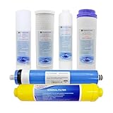 Finerfilters - Filtri di ricambio per osmosi inversa, uso domestico, membrana da 50 GPD, 6 pezzi