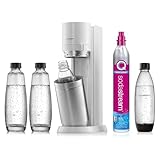 sodastream Gasatore Duo per Trasformare L’Acqua in Acqua Frizzante, Bianco, ‎29 x 25.6 x 44.4 cm; 6.4 kg 1 Bottiglia in plastica e 1 Una Bottiglia in Vetro Incluse