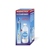 SodaStream Cilindro Ricarica Gas CO2 In Licenza Dâ€™Uso Per Gasatore + Bottiglia PET Da 1 Litro Per Gasatore