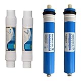 DC Solution | Filtri depuratore acqua Kit 2 filtri attacco rapido + 2 Membrane Osmosi Inversa 150 Galloni | Acqua potabile dal rubinetto di casa