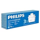 Philips Water Cartucce filtranti sostitutive Filtrazione Avanzata, 3 unità, riducono MICROPLASTICA, CLORO, CALCARE, METALLI PESANTI, LA CONFEZIONE PUO VARIARE