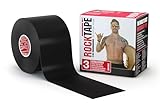 RockTape Nastro Kinesiologico Unisex H2O (5cm x 5m) - Elastico Terapeutico Sportivo, Impermeabile per Spalla, Caviglia, Gomito, Polso, Schinieri e Ginocchio - Nero