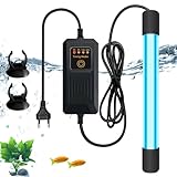 Sterilizzatore Uv Acquario Luce con Timer, 13 W Acquario Uv Luce Sterilizzatore Uv Impermeabile, Casa Uv Sterilizzatore Lampada Uv Chiarificatore Acquario Per La Pulizia Acquari Piscine Fishbowl