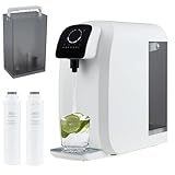 RELAX4LIFE Purificatore d'Acqua a Osmosi Inversa da Banco, Filtrazione a 5 Stadi con UV, Rapporto 4:1 Pura/Scarto, 4 Volumi Regolabili, Sistema Compatto e Portatile (Filtro d'Acqua)