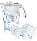 Caraffa Filtrante Stream Line di LAICA - 2,3L - 6 Filtri bi-flux inclusi, Preserva i sali minerali e Riduce le sostanze indesiderate - Timer digitale - Made in Italy- Colore della caraffa variabile