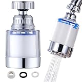 Rubinetto a 360 ° Filtro dell'acqua Rubinetto rotante Depuratore d'acqua,rimuove i metalli pesanti e il filtro del rubinetto dell'acqua dura Accessori da cucina