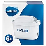 BRITA Filtri MAXTRA+ per Caraffa Filtrante per Acqua - Pacchetto Semestrale Incl. 6 Filtri MAXTRA+ per la Riduzione di Cloro, Calcare e Impurità