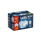 LAICA bi-flux® Filtro per Acqua – Preserva i Sali Minerali Utili all'Organismo e Riduce Cloro e Calcare - 3+1 Mesi di Acqua Buona e Filtrata (3+1 Filtri x 150L) - Made in Italy