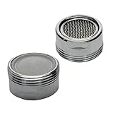 XNTONG Rompigetto M20, 2 Pezzi Aeratore Rubinetto, Filtro Rubinetto Ottone Cromato 20 mm, Filtri Rubinetti Lavandino per Cucina e Bagno (Filetto Maschio 20 mm)