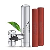 GEYSER EURO - Filtro per Acqua di Rubinetto con Materiale Unico ARAGON, Sistema di Filtraggio Dell'acqua Altamente Efficiente: Sistema con 1 Cartuccia Preinstallata + 1 Cartuccia Aggiuntiva