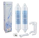 Finerfilters Cartucce di ricambio compatibili per filtro dell’acqua di frigoriferi LG BL9808, 2 pz.