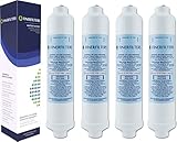 Finerfilters - Filtri per acqua per frigorifero, compatibile con Samsung, LG, Daewoo GE, Bosch, Beko, 4 pezzi