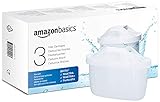 Amazon Basics Filtri per acqua, confezione da 3, adatto e compatibile con tutte le caraffe BRITA, incluse le caraffe PerfectFit e Amazon Basic