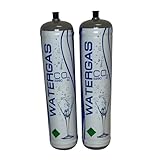 Tecno Cold | Bombola CO2 600 g Alimentare E290 per Gasatore – CO2 per Acqua Frizzante – Compatibile Sodastream-Like – 2 Bombole CO2 Monouso M11x1 per Casa e Ufficio