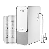 iSpring RO400EU Sistema ad Osmosi Inversa, Filtro dell'Acqua Sottolavello 400 GPD, Puro allo Scarico 2:1, Filtraggio dell'Acqua senza Serbatoio, Riduzione Efficace del TDS