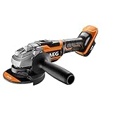 AEG BEWS18-125BL-0 Smerigliatrice Angolare Brushless a Batteria 18V, Batteria non Inclusa, Diametro Disco 125mm, Interruttore a Slitta, Prestazione Motore Fino a 11.000 g/min