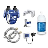 Neues Wasser Group Set Filtri Acqua Sotto Il Lavello - Cartucce Filtro Acqua Brita, Testa Filtro Brita, Tubo, Adattatore Per Valvola Angolare, Indicatore Di Cambio Filtro Orologio Ad Acqua Digiflow