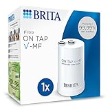 BRITA filtro di ricambio ON TAP V-MF, 1 filtro (600L) - per acqua priva di batteri al 99,99%, gusto ottimo, riduce le microparticelle, metalli & sostanze che compromettono il gusto