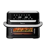 Moulinex Dual Easy Fry Flex Friggitrice ad Aria con Divisore, 2 Scomparti, FlexCook Technology, 2 resistenze superiori, Capacità fino a 9L/2,5kg, 8 Persone, 2700W, 7 Programmi, App My Moulinex, EZ9228