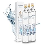 Wessper 3x Cilindro Ricarica Gas Co2 per Gasatore, 60l 425g