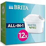 BRITA Filtro acqua rubinetto MAXTRA PRO All-in-1 confezione da 12 filtri - Riduce cloro, calcare, PFAS e metalli, filtro originale compatibile con caraffa acqua filtrante BRITA