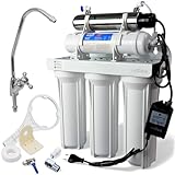 FILTRO DEPURATORE ACQUA SOTTO LAVELLO SPILLATORE SISTEMA FILTRAZIONE 6 STADI LAMPADA UV-C, CARTUCCIA CARBONI ATTIVI POST FILTRO RUBINETTO UNIVERSALE SPILLATURA DEDICATA 10' 254MM CASA LAVABO CUCINA