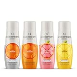 Sodastream Concentrato 4 Gusti Arancia, Arancia zero, Pompelmo zero, Limone zero