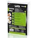 Laica VT3501 Confezione da 100 Sacchetti sottovuoto per alimenti Formato 20 x 28 cm