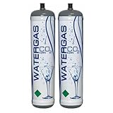 Tecno Cold | Bombola CO2 600 g Alimentare E290 per Gasatore – CO2 per Acqua Frizzante – 2 Bombole CO2 Monouso M11x1 per Casa e Ufficio