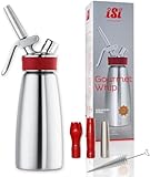 iSi Dispenser per crema da 500 ml, Gourmet Whip Plus, 0,5 litri, in acciaio inossidabile di alta qualità, funzionante con iSi capsule di crema, per creme, salse calde e fredde, zuppe, espumas e dessert