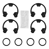 7337563 Kit clip addolcitore d'acqua (WS60X10004, 1205500, 7116713, 1205500) e kit O-Ring (7337571, 7170288, STD302213, WS03X10025) Compatibile con Kenmore, GE, EcoPure, Sears