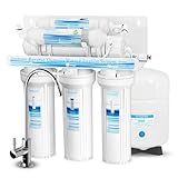 Geekpure Sistema di filtraggio dell'acqua potabile ad osmosi inversa a 6 stadi con filtro remineralizzato pH+ alcalino-75GPD