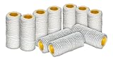 WK - Cartuccia Filtrante per Filtro Acqua in Filo Avvolto, 10 Pezzi da 5 Pollici con Permeabilità 50 Micron, Pratica Modalità di Usa e Getta