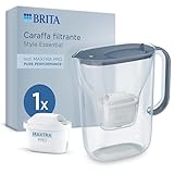 BRITA Caraffa filtrante acqua Marella (2.4L) incl. 1 x filtro BRITA MAXTRA PRO All-in-1 che riduce cloro, calcare, PFAS e metalli - Eleganza e funzionalità