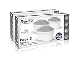 PearlCo Protect+ unimax - per acqua dura - Confezione 6 filtri per aqua (compatibile Brita® Maxtra®)