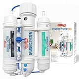 Amtra Osmosis System 380 - Kit completo pre montato per Osmosi Inversa, produce acqua per acquari e terrari, incluso kit fissaggio a muro e tubi - Fino a 380 litri / giorno