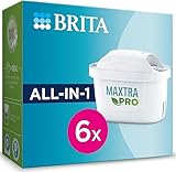 BRITA Filtro acqua rubinetto MAXTRA PRO All-in-1 confezione da 6 filtri - Riduce cloro, calcare, PFAS e metalli, filtro originale compatibile con caraffa acqua filtrante