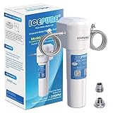 ICEPURE Sistema di trattamento dell'acqua sottolavello - connessione diretta, rimuove il 99,99% di cloro, 𝟮𝟮𝟬𝟬𝟬 𝙜𝙖𝙡𝙡𝙤𝙣𝙞, migliora il gusto e l'odore (Adattatori per tubi gratis)