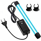 BORDEAG Luce UV Per Acquario, 13W 220V Lampada Per Acquario, Lampada UV Subacquea, Sterilizzatore UV Acquario Per Sterilizzazione Subacquea L'eliminazione Alghe Deodorazione