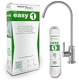 Water2buy Easy1 Sistema di filtraggio dell'acqua, fornisce 6000 l (1300 Imp. Gal) di acqua pulita per 6-12 mesi, certificato NSF/FDS/ISO 9001 e 14001, rubinetto filtro acqua sottolavello Kit fai da te facile Modello: W2BE1B